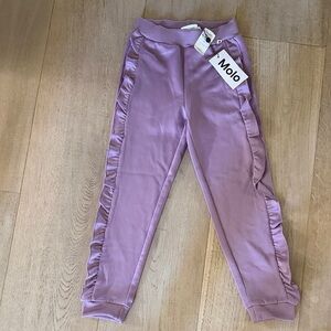 NWT - Molo Kids Lavender Ruffle Joggers